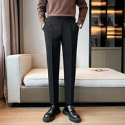 Loose Cropped Pants Draping Wide - leg Suit Pants Men's Fashion