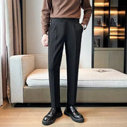 Loose Cropped Pants Draping Wide - leg Suit Pants Men's Fashion