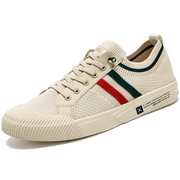 Logan | Retro Stripe Knit Sneakers