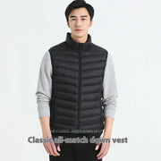 Men's Casual Vest Stand - up Collar Thermal Vest