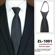 Men's Formal Wear Business Zipper Tie - free