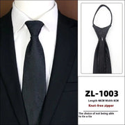 Men's Formal Wear Business Zipper Tie - free