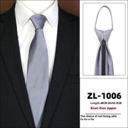 Men's Formal Wear Business Zipper Tie - free
