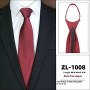 Men's Formal Wear Business Zipper Tie - free