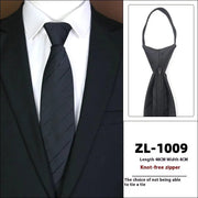 Men's Formal Wear Business Zipper Tie - free
