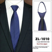 Men's Formal Wear Business Zipper Tie - free
