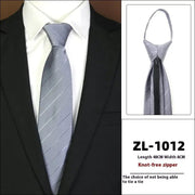 Men's Formal Wear Business Zipper Tie - free