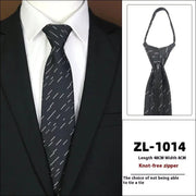 Men's Formal Wear Business Zipper Tie - free