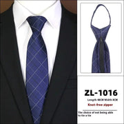 Men's Formal Wear Business Zipper Tie - free