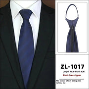 Men's Formal Wear Business Zipper Tie - free
