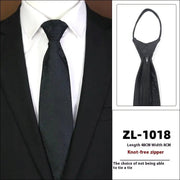 Men's Formal Wear Business Zipper Tie - free