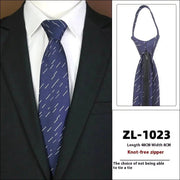 Men's Formal Wear Business Zipper Tie - free