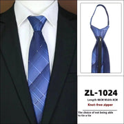 Men's Formal Wear Business Zipper Tie - free