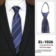 Men's Formal Wear Business Zipper Tie - free