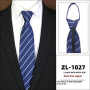 Men's Formal Wear Business Zipper Tie - free