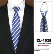 Men's Formal Wear Business Zipper Tie - free