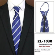 Men's Formal Wear Business Zipper Tie - free