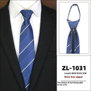 Men's Formal Wear Business Zipper Tie - free