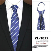 Men's Formal Wear Business Zipper Tie - free