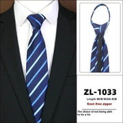 Men's Formal Wear Business Zipper Tie - free