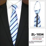 Men's Formal Wear Business Zipper Tie - free