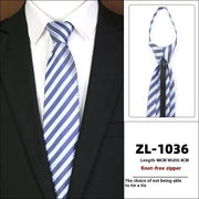 Men's Formal Wear Business Zipper Tie - free