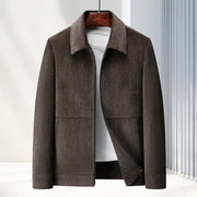Men's Jacket Lapel Casual Coat Middle - aged Shirt