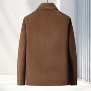 Men's Jacket Lapel Casual Coat Middle - aged Shirt