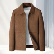 Men's Jacket Lapel Casual Coat Middle - aged Shirt