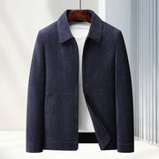 Men's Jacket Lapel Casual Coat Middle - aged Shirt