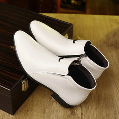 Pierre™ | Chic Leather Boots with Zipper - Retail Flare