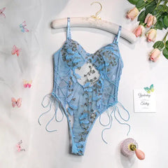 SELENE | Embroidered Butterfly Bodysuit - Retail Flare