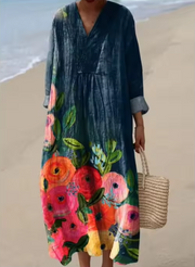 Sierra™ | Bold Multicolor Patch Dress