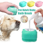 Retail Flare Silicone Pet Bath Brush | Dog & Cat Grooming Tool