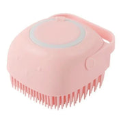 Silicone Pet Bath Brush & Massage Gloves & Grooming Tool with Shampoo Dispenser from Retail Flare
