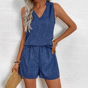 Sleeveless Vest Casual Shorts Fashion Suit