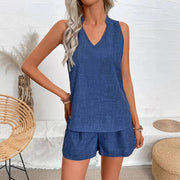 Sleeveless Vest Casual Shorts Fashion Suit