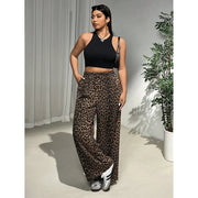 Straight Loose Trendy Wide - leg Pants
