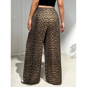 Straight Loose Trendy Wide - leg Pants