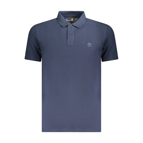 Timberland Blue Cotton Men Polo Shirt Timberland Retail Flare