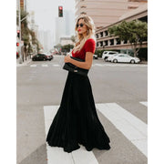 Women’s Casual Maxi Skirt – High Waist Long Skirt for Everyday Fashion