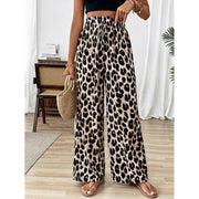 Women's Straight - leg Wide - leg Pants Leopard Print Casual Pants