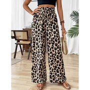 Women's Straight - leg Wide - leg Pants Leopard Print Casual Pants