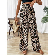 Women's Straight - leg Wide - leg Pants Leopard Print Casual Pants