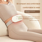 Creamy white Abdominal Wellness Belt – soothing home relaxation massager for self-care.
