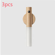 Auto LED USB Magnetic Wood Wireless motion sensor Night Light