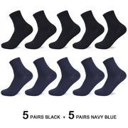 Bamboo Fiber Men Socks Business Breathable Male