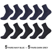 Bamboo Fiber Men Socks Business Breathable Male