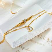 Boho Love Heart Ankle Chain – Double Layer Tassel Bracelet | Retail Flare