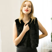 New Fur Vests Short Wool Coat